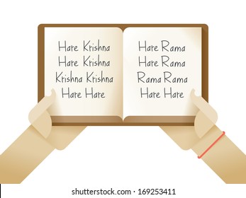 Hare krishna mantra hindou sanskrit maha mantra gâteau/cupcake topper sur papier de riz