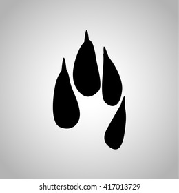 hare paw print icon