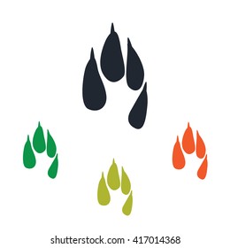 hare paw print icon