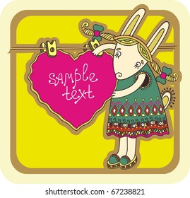 hare peg out the heart