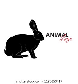 Hare rabbit icon logo symbol vector illustration