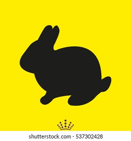 hare, rabbit, icon, vector illustration EPS 10