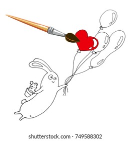 hare, rabbit, illustration, vector, animal, bunny, easter