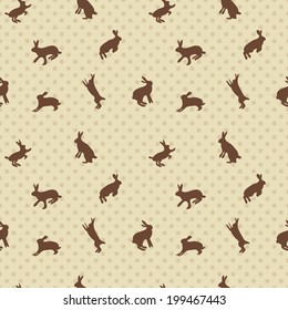 hare rabbit seamless texture. use for textile design