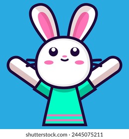 Der Hase hob seine Pfoten