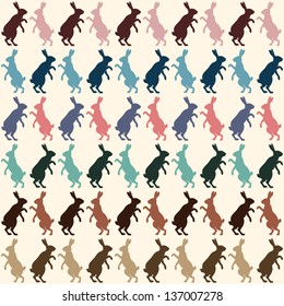 hare seamless pattern