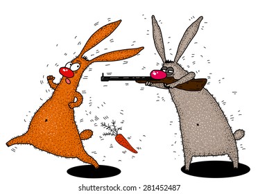 2,671 Rabbit with gun Images, Stock Photos & Vectors | Shutterstock