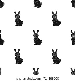 Hare, single icon in black style.Hare, vector symbol stock illustration web.