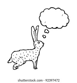 hare with thought bubble