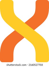 harf X logo vektörü, simge X soyut. alfabenin sembolü, iki renkli
