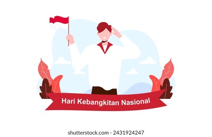 Hari Kebangkitan Nasional, 20 Mei. Translation : May 20, National Awakening Day of Indonesia svg