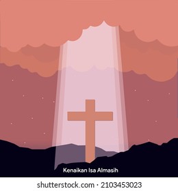 Hari Kenaikan Isa Almasih (Translation: The Ascension of Jesus Christ) svg
