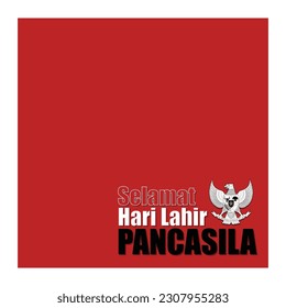 Hari lahir pancasila Vector ilustrador