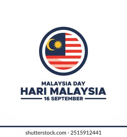 Hari Malaysia, Malaysia day, 16 September, post, ads,banner, poster, flyer  design  for Hari Malaysia, editable template, stock illustration, vector, eps fiel.