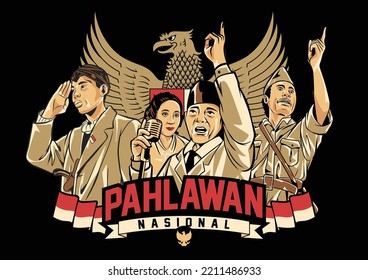 Hari pahlawan nasional or indonesian hero days