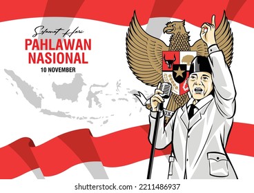 Hari pahlawan nasional or indonesian hero days