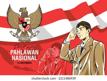 Hari pahlawan nasional or indonesian hero days