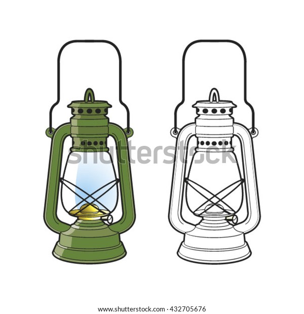 Керосиновая лампа чертеж