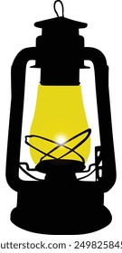 Hariken Lamp icon Vector graphics illustration. Hariken lamp minimalist image or Vector illustration.