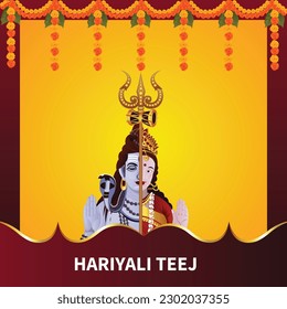 Hariyali teej indian festival design