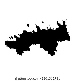 Harju county map, the state administrative subdivision of Estonia. Vector illustration.