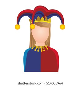 harlequin character icon image 