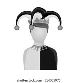 harlequin character icon image 