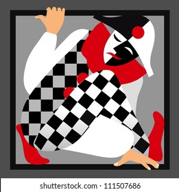 Harlequin in the frame