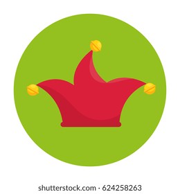harlequin hat funny icon