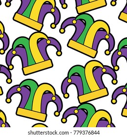 harlequin hat mardi gras carnival pattern image 
