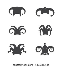 Harlequin hats stock illustration design template