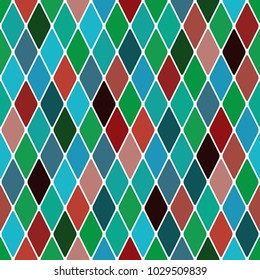 Harlequin 'Mardi Gras' seamless pattern background