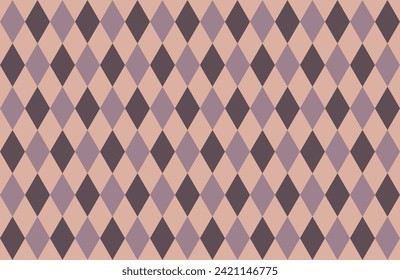 Harlequin pattern background. Harlequin diamond pattern fabric. Yellow, blue and brown colour tone. Print design. Graphic design. Geometric shape. Fabric screen. Decorative. Ornaments. Cloth pattern. 