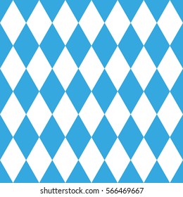 Harlequin pattern seamless, blue and white