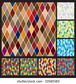 Harlequin pattern set