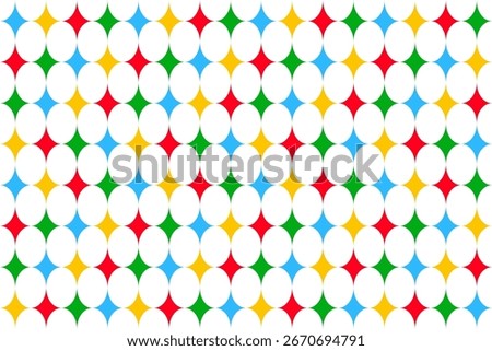 Harlequin rhombus seamless pattern. Argyle fabric texture. Diamond lozenge simple color background. Joker vintage geometric wallpaper bg. Venetian rhomb carnival ornament. Vector illustration.