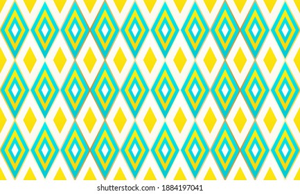 Harlequin rhombus shapes geometric seamless pattern. Premium gold grid tile ornament.  Fabric print mosaic rhombus seamless graphid design. Funny motif background pattern.