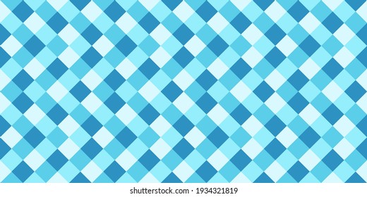 Harlequin rhombus tiles seamless pattern vector graphic design. Square shapes retro background. Rhombus geometric seamless pattern, plaid fabric print. Checkerboard squares endless backdrop.