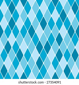 Harlequin winter seamless pattern