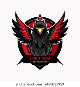 Harley Davidson logo art design vector template animal eagle bird sticker decal jacket wear apparel clothes mascot America USA head modern power freedom wings ribbon
