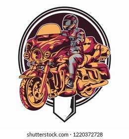 harley motor cycle vector illustration 