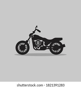 Harley Motorcycle Icon,symbol And Vector,Can Be Used For Web, Print And Mobile