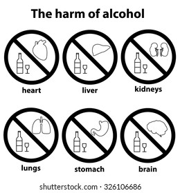 the harm of alcohol icon