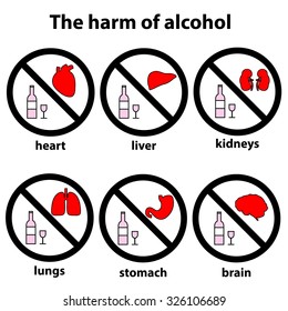 the harm of alcohol icon