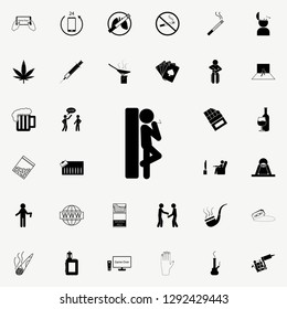 harm of cigarettes icon. Bad habbits icons universal set for web and mobile