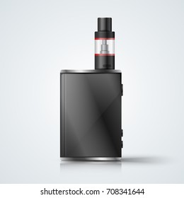 Harmful cigarette, viper, vape smoke Vector eps 10