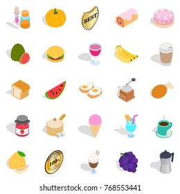Harmful icons set. Isometric set of 25 harmful vector icons for web isolated on white background