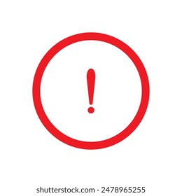 Harmful Symbol, Red Warning Sign. ESP10
