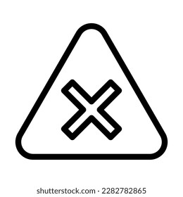 Diseño de iconos de línea de vector dañino