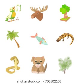 Harmless Animal Icons Set Cartoon Set Stock Vector (Royalty Free ...